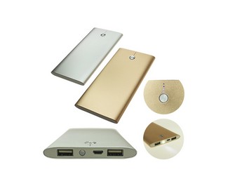 10,000 mAh Powerbank with 2 USB Ports and Flashlight CDN-PB-1022